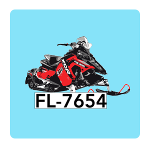   Snowmobile Registration Numbers